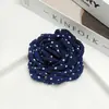 Tela de Puntos Flor de Rosa Tridimensional Hecha a Mano DIY Accesorios para Ropa Zapatos Sombreros Bolsas Cubrecabezas Suministros de Flores Decorativas