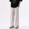 Pantalones Casuales Americanos para Hombre en Verano, Delgados, Ajustados, High Street, Holgados, Pantalón Único, Dos Formas de Usar, Seda de Hielo, Versátiles Pantalones Largos Deportivos