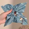 Pañuelo Cuadrado a Cuadros Estilo Coreano para el Cabello, Goma Elástica Estilo Perezoso, Cuerda para Moño de Gama Alta, Goma para el Cabello Dulce