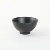 A5A8 Bol Redondo de Melamina Vajilla Restaurante Hot Pot Bol de Condimentos Hotel Negro Mate Imitación Porcelana Bol de Sopa Bol de Arroz