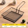 Louça Criativa Estilo Americano Cesto de Ferro para Lanches Cesto para Batatas Fritas Cesto Redondo para Batatas Fritas Cesto para Dim Sum Frango Frito Cesto para Pão Snacks Novo Estilo