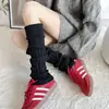 Polainas de Punto Trenzado para Mujer, Primavera y Otoño, Color Café Melange, Mangas de Pierna de Punto Cálidas, Con Puño, Calcetines Marrones para Pantorrilla, Calcetines Holgados