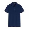 Playeras tipo polo de algodón con logo personalizado para ropa de trabajo corporativa, camisetas publicitarias para grupos, camisetas de manga corta con cuello y texto impreso y bordado