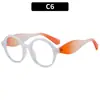 Moda Europeia e Americana 2026 Novos Óculos de Sol Retrô Color Block Tendência Versátil Estilo de Rua Óculos de Sol com Proteção UV para Mulheres