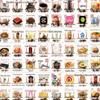 62 peças engraçadas mais adequadas para bolsa de expressão facial de bebê chinês adesivos para capa de celular copo de água adesivos decorativos personalizados