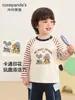 Kaka Panda ropa infantil camiseta de manga larga para niños, camiseta básica de otoño para niñas, tops de otoño, ropa de bebé de moda