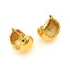 Aretes Redondos de Moda Estilo Influencer Inspirados en Ins Lujo Ligero Acero de Titanio Joyería de Acero Inoxidable Aretes Geométricos para Mujer