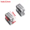 Hebilla de Posicionamiento de Acero Inoxidable 201 Broche de Extremo para Pulsera DIY Accesorios de Hebilla de Ajuste para Ropa Bolsas Cinturones