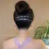 Elegante Peine de Reversa con Pedrería para Mujer, Herramienta de Peinado para Fijar el Cabello Suelto en la Parte Trasera de la Cabeza, Peine para Flecos Estilo Coreano