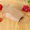 Sacolas de Papel Kraft para Venda por Atacado Bolsas de Papel Embalagens para Catering Sacolas para Copos Simples e Duplos Ecológicas de Transporte Manual