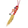 Escoba dorada y pluma dorada colgante de nominación de alto rango para bolso de teléfono móvil DIY llavero accesorio creativo colgante al por mayor