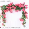 Enredaderas de Ratán de Rosa Simulada Techo de Sala de Estar Colgante de Pared Diseño Decoración de Boda Flores Falsas Flores de Planta Simulada