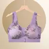 Venda Direta da Fábrica, Modelo Mais Vendido Transfronteiriço no Sudeste Asiático, Sutiã Beauty Back Sem Costura com Fecho Frontal, Sutiã Sem Fio Push-Up para Mulheres de Meia-Idade e Idosas