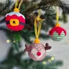 Otoño e Invierno 2026 Nuevos Productos Transfronterizos Adornos de Bola de Navidad Adornos Colgantes Tejidos a Mano Pura Decoración de Árbol de Navidad para Fiesta
