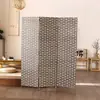 Pantalla plegable Venta caliente de Amazon pantalla tejida a mano más que Comercio exterior Especificaciones del pedido original