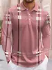 Camisa de botones estampada de nuevo estilo transfronteriza, polo casual de manga larga con estampado digital para hombre