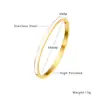 Pulsera de Acero de Titanio con Esmalte para Mujer, Lujo Accesible, Baño de Oro de 18K de Gama Alta, Pulsera de Acero Inoxidable Europea y Americana para Mujer, No se Desvanece