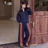 Conjunto deportivo para niñas, nueva colección otoño 2026, chaqueta oversized y pantalones de pierna ancha, conjunto de dos piezas para niñas mayores, ropa infantil de moda