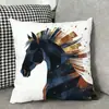 2026 Año del Caballo Más Vendido Nueva Decoración para el Hogar Amazon Funda de Cojín Almohada Súper Suave Almohada para Sofá