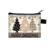 Porta-moedas de Natal Desenho Animado Bonito Presente de Natal Bolsa Mini Porta-moedas Fofa para Crianças Bolsa Portátil para Armazenamento