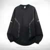 Moletom Pulôver Masculino Primavera e Outono 2025 Novo Jovem Masculino Solto Preto Pesado com Capuz Jaqueta Versátil