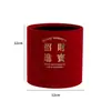 Barril de flanela de Ano Novo barril vermelho dourado barril de abraço casa nova barril de palavras flor de Ano Novo arranjo de flores barril ornamentos decorativos