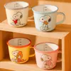 Taza Auténtica Autorizada de Snoopy Taza de Agua de Cerámica Linda y Atractiva Taza para Estudiantes Nuevos 2025 Caja de Regalo