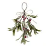 Muérdago Artificial Navideño Transfronterizo, Decoraciones para el Hogar con Vegetación Artificial de Amazon, Colgantes de Decoración Navideña