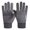 Guantes de Gamuza para Hombre Invierno Cálidos con Forro Polar Forrados Luo Kou para Montar Deportes Pantalla Táctil Guantes de Motocicleta para Mujer