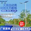 Venta al por mayor del fabricante En stock Poste de luz de calle LED de 6 m Construcción rural nueva Proyecto municipal Luz de calle solar Nudo chino