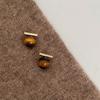 Pendientes Retro de Alto Nivel Color Caramelo Maillard Otoño e Invierno para Mujer, Pendientes de Lazo, Moda de Alto Nivel y Versátiles