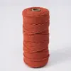 Corda de algodão colorida com alma de 4mm para tecelagem artesanal, corda decorativa, decoração de presente, corda para chapéu, corda de tração, corda material