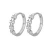 Pendientes de trigo de plata esterlina S925, nuevos y modernos, con diseño de circonitas microincrustadas, para niñas, fabricantes de pendientes al por mayor.