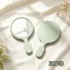 Espejo de mano de princesa con forma ovalada, portátil y conveniente, espejo de maquillaje de alta definición, admite personalización de logotipo para regalos publicitarios y promocionales, espejo pequeño