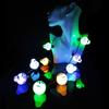 Colar de Halloween transfronteiriço europeu e americano Colar luminoso do festival fantasma Colar de cabeça fantasma luminosa de Halloween Colar de cabeça fantasma colorida