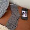 Calcetines versátiles de lunares, calcetines de otoño para mujer hasta la pantorrilla, calcetines cálidos estilo coreano apilables, calcetines largos casuales de moda para mujer