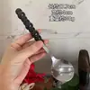 Colher de aço inoxidável colorida com pérolas Colher de arroz doméstica Colher doméstica Colher de sopa pequena Colher com cabo de plástico Colher redonda com cabo longo