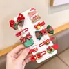 Novo Acessório de Cabelo de Natal de Inverno Peça Única Presilha Infantil Cervo Presilha de Cabelo Quebrada Adereço de Cabeça Fofo para Bebê Presilha Lateral Acessórios de Cabelo
