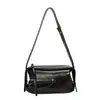 Bolso de Hombro Individual Retro de Lujo Ligero para Mujer Verano 2025 Gran Capacidad Casual Estilo Motociclista Bolso Cruzado Versátil