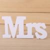 Decoración creativa de madera para el hogar, accesorios de boda, decoración del alfabeto inglés de madera, suministros para bodas, MR &amp; MRS