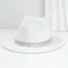 Sombreros Fedora de Fieltro para Hombres y Mujeres con Pedrería, Piedras Preciosas y Tachuelas, Sombreros de Jazz Vintage, Sombreros Personalizados para Fiestas y Bodas, Sombreros Elaborados y Brillantes