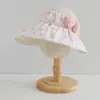 Sombrero de Protección Solar Infantil Yipan 2026 Nuevo Estilo de Verano Ins Dulce Lazo Sombrilla para Niñas Sombrero de Sol para Bebé