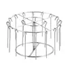 Estante de Brochetas de Acero Inoxidable para Freidora de Aire, Parrilla Colgante Redonda Vertical para 24 Brochetas, Venta al por Mayor desde el Fabricante
