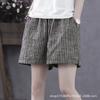 Shorts de verano para mujer nuevos shorts de algodón y lino para mujer ropa exterior talla grande holgados cintura alta pantalones casuales coreanos pantalones de pierna ancha verano para mujer