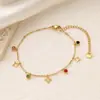 Pulseiras Geométricas de Aço Titânio com Zircônia Colorida em Múltiplos Estilos para Mulheres, Banhadas a Ouro 18K, Não Desbotam, Joias Modernas e Versáteis