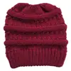 Gorra de Punto Transparente para Mujer con Abertura para Cola de Caballo 2021, Gorro de Lana con Parte Superior Abierta, Otoño e Invierno Europeo y Americano, Gorro Pullover de Amazon