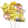Novo grande DSN Bell Princesa balão de alumínio terno da menina decoração de festa de aniversário balão de folha de alumínio