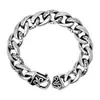 Pulsera de Acero de Titanio Retro Indirecto con Patrón de Serpiente de Estilo Gótico para Hombre y Mujer Pulsera Fundida Cruckle CE168-1