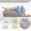 Cojín Inflable para Piernas, Almohada de Piernas Afelpada, Almohada Elevadora de Miembros Inferiores en Forma de Cuña, Almohada de Soporte para Fracturas, Respaldo de Cama para Aliviar la Fatiga