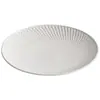 Plato para Sopa de Cerámica Plato Disco Plato Doméstico Blanco Puro Tazón de Sopa Creativo de Gama Alta Plato para Comida Occidental de Hotel